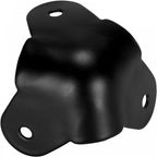 4 Matt Black Metal Ball Corners with 3 Mounting Legs
