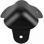 4 Matt Black Metal Ball Corners with 3 Mounting Legs