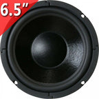 6.5" Inch Bass Mid Speaker Driver with Rubber Surround