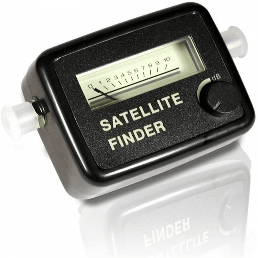 Satellite Signal Finder with Audio and Visual Signal Meter