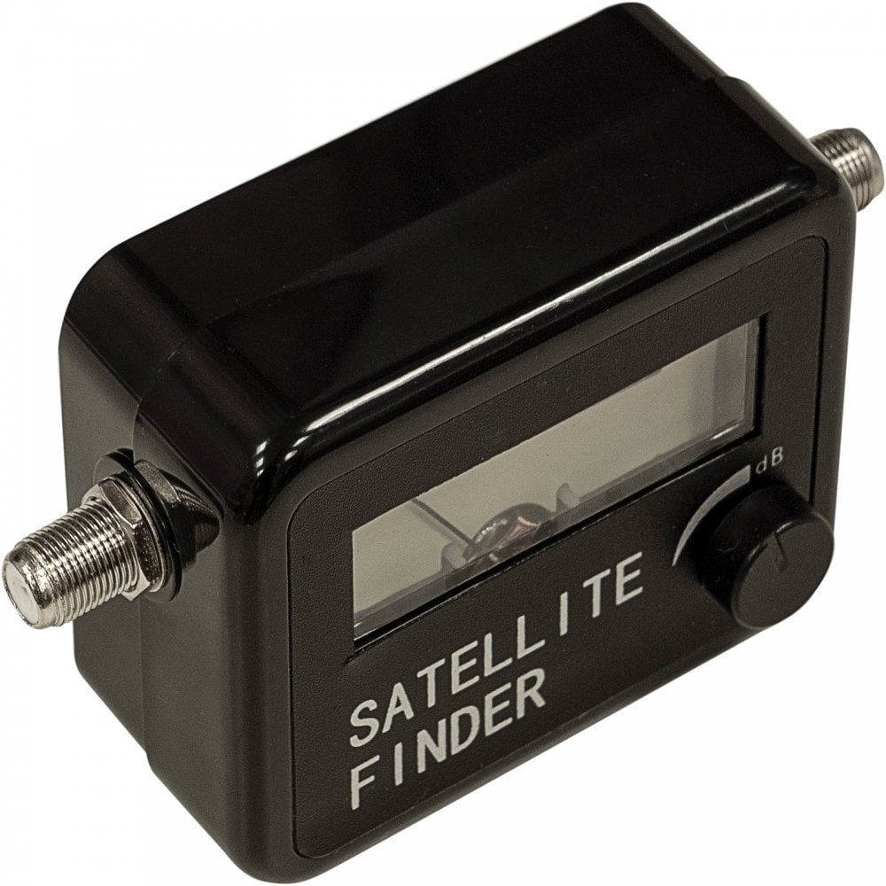 Satellite Signal Finder with Audio and Visual Signal Meter