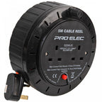 5m 2 Gang UK Mains Socket 10A Open Cable Reel