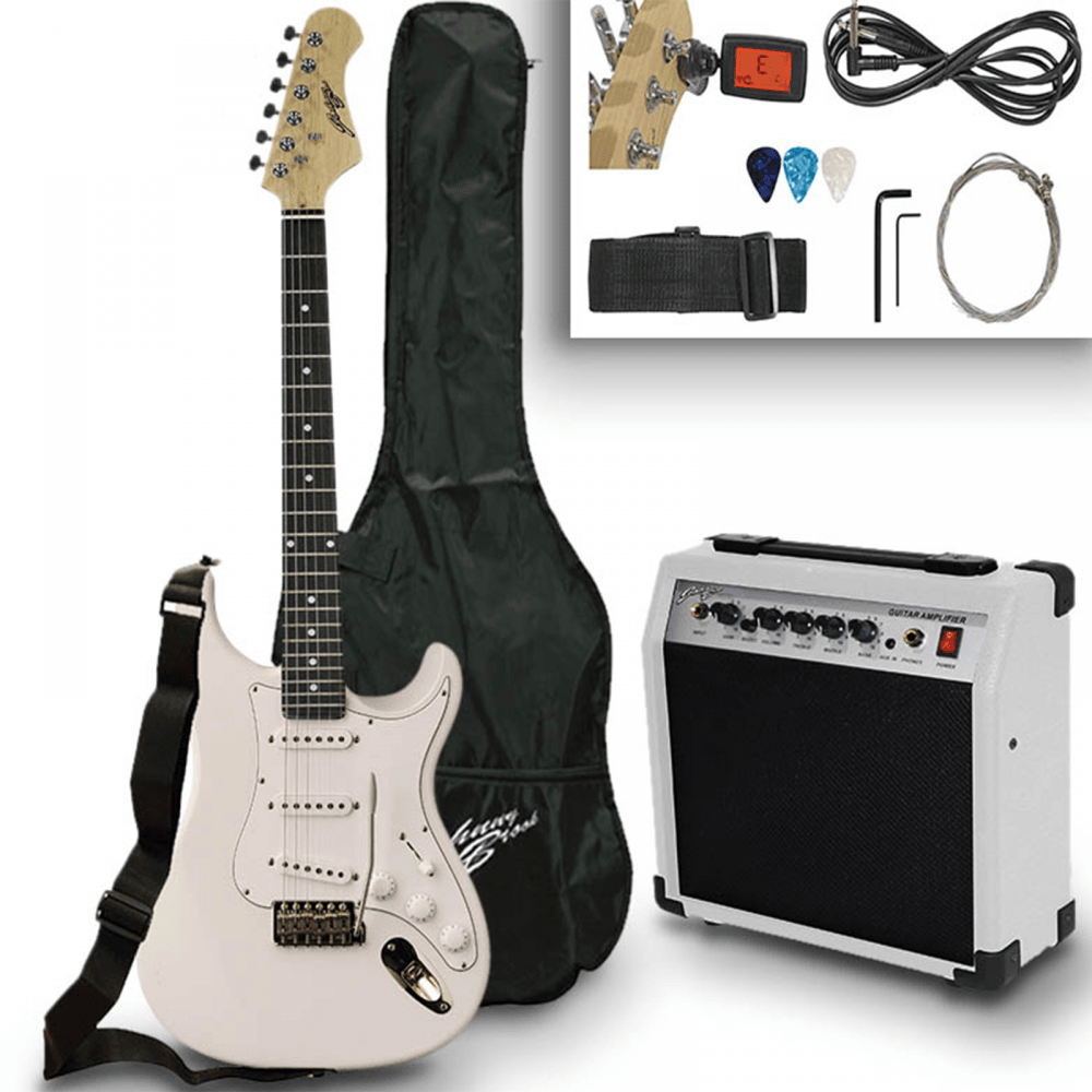 White Electric Guitar Set