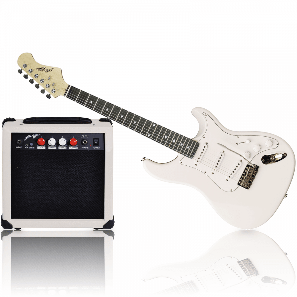 White Electric Guitar Set