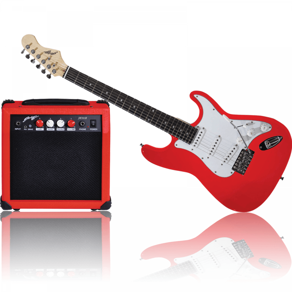 Red Electric Guitar Set