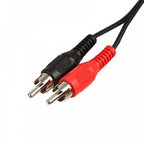 2 x RCA Phono Plugs to 2 x RCA Phono Sockets 5M