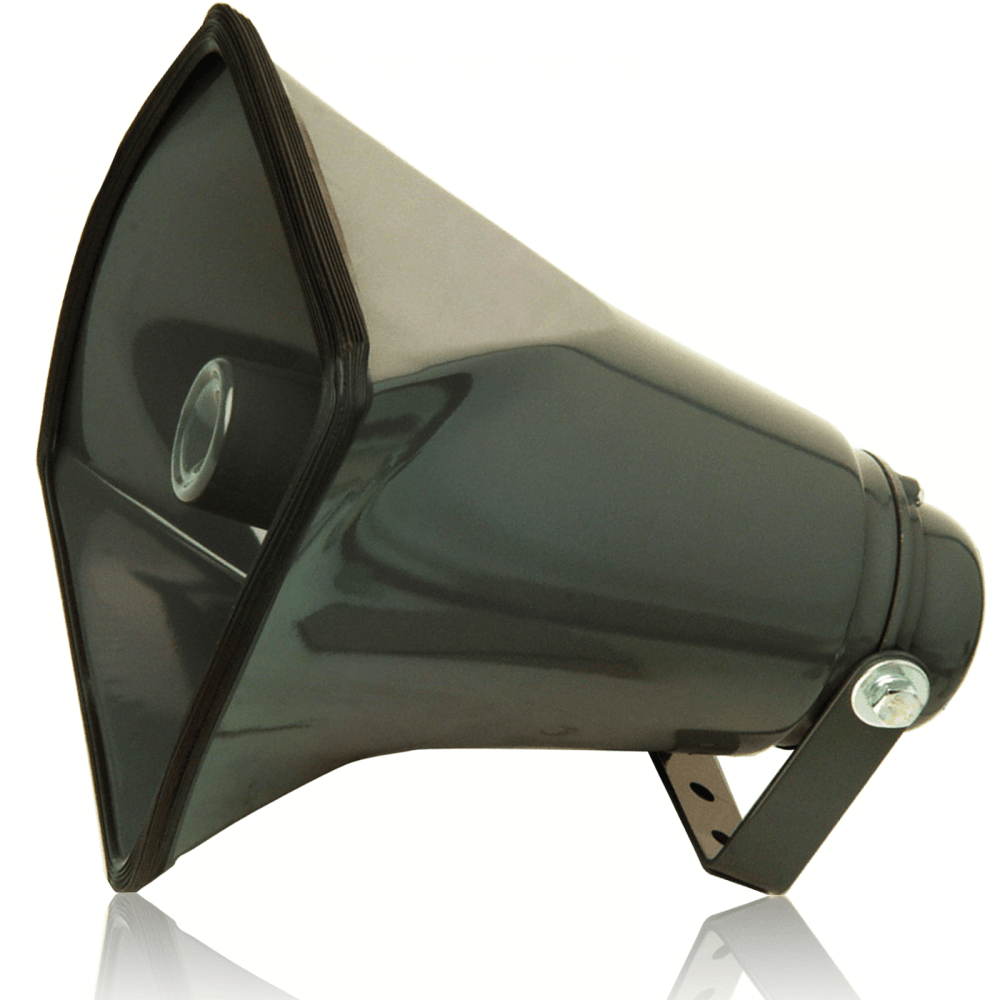 Grey 8 Ohm 30W Heavy Duty All Weather Square Horn Speaker
