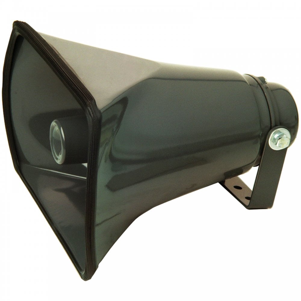 Grey 8 Ohm 30W Heavy Duty All Weather Square Horn Speaker