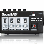 4 Channel Mono Mixer with Volume Control