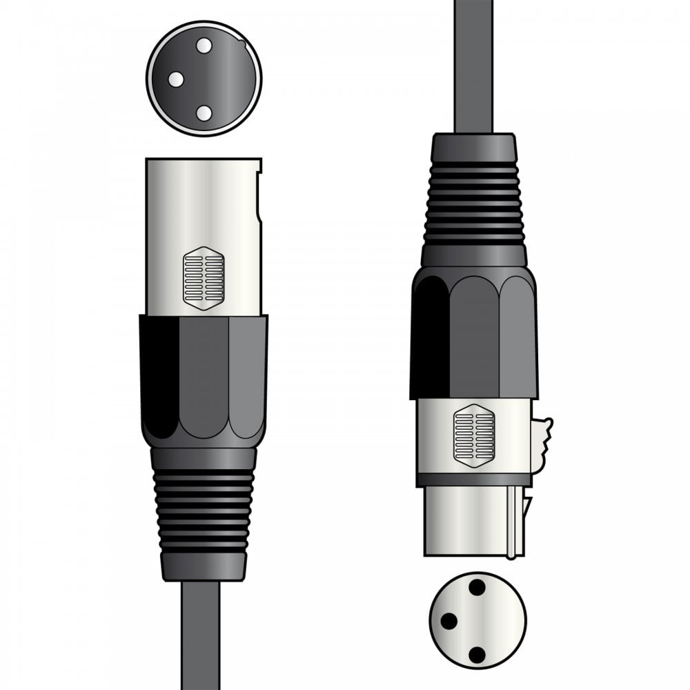 High Quality Flexible Lead Shielded 3 Pin XLR DMX Leads
