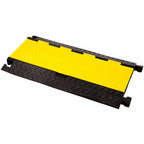 5 Channel 1m Rubber Cable Guard Black and Yellow