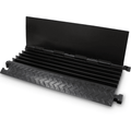 5 Channel 1m Rubber Cable Guard Black