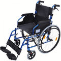 Foldable Lightweight Self Propelled Aluminium Wheelchair - Blue