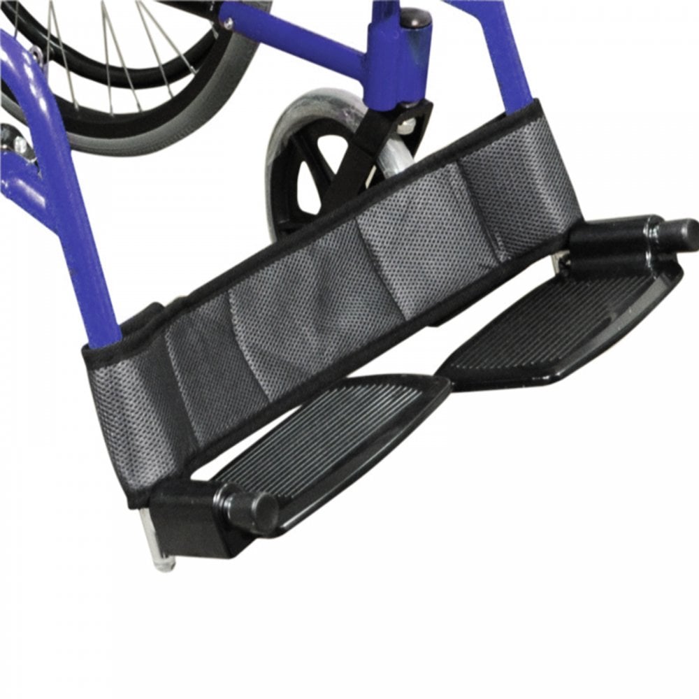 Foldable Lightweight Self Propelled Aluminium Wheelchair - Blue