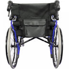 Foldable Lightweight Self Propelled Aluminium Wheelchair - Blue