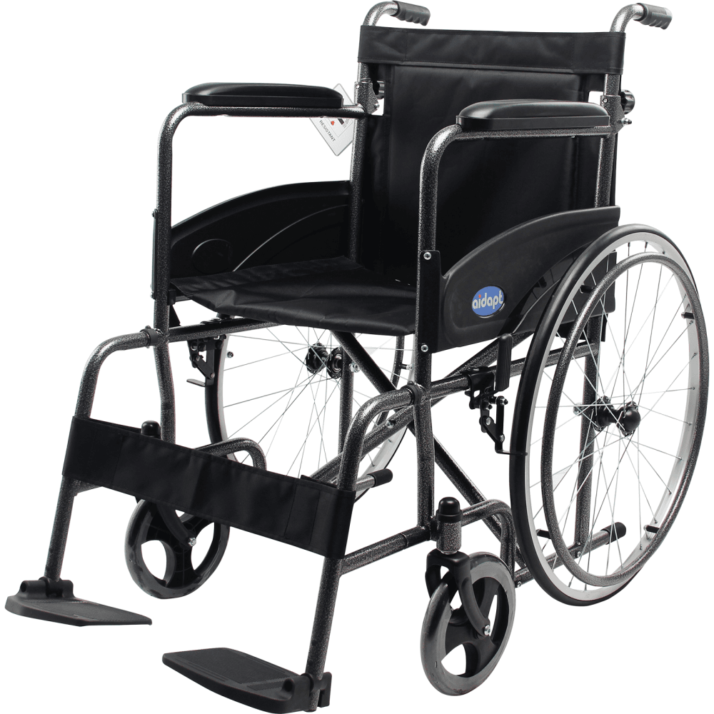 Deluxe Steel Self Propelled Wheelchair Hammered Finish