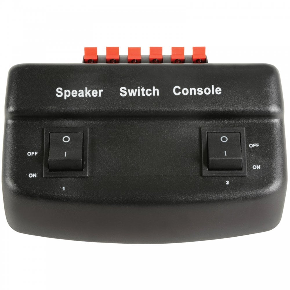 2 Way Speaker Switch Selector Box for AV Reciever / Stereo / Speakers