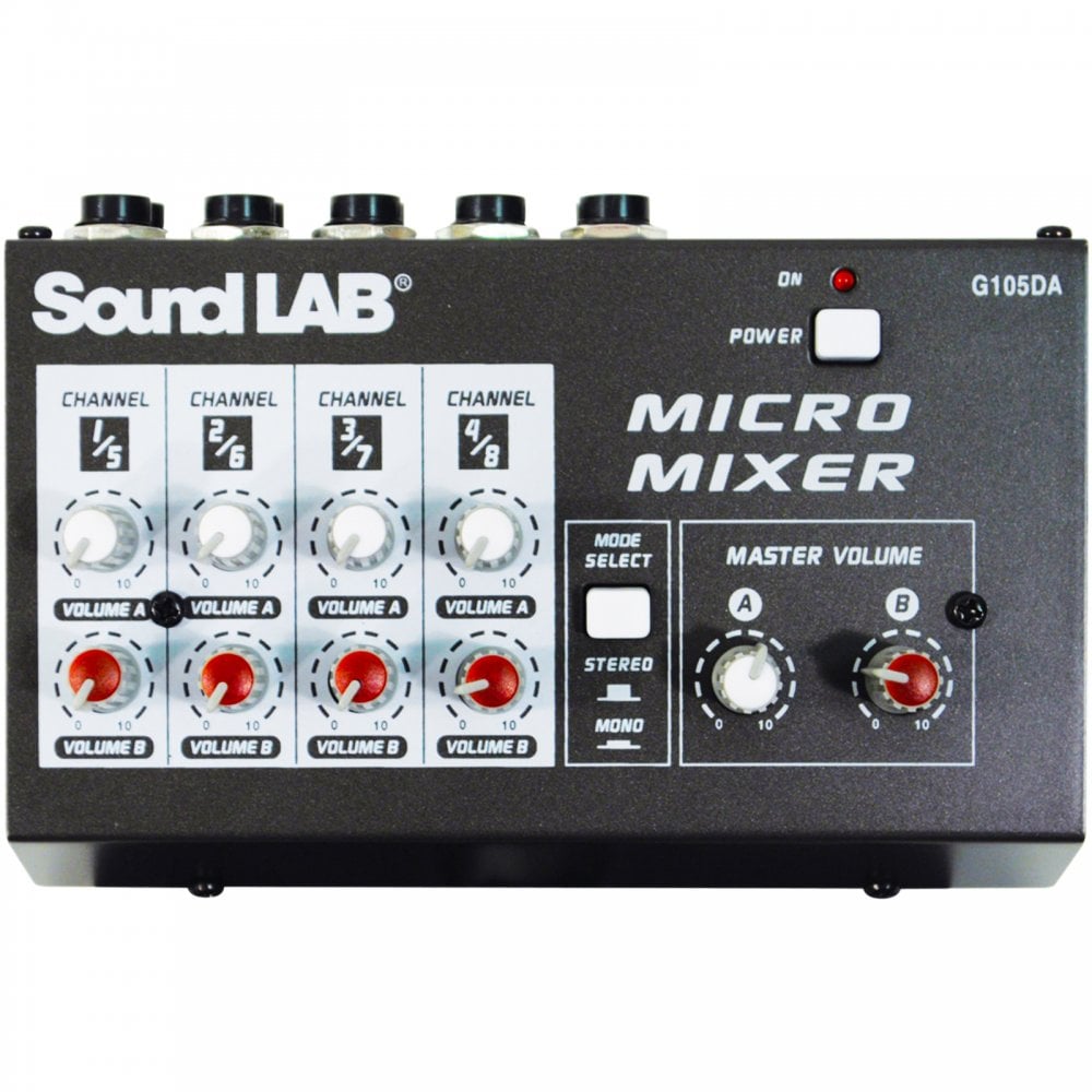 4 Channel Stereo or Mono Microphone Mixer