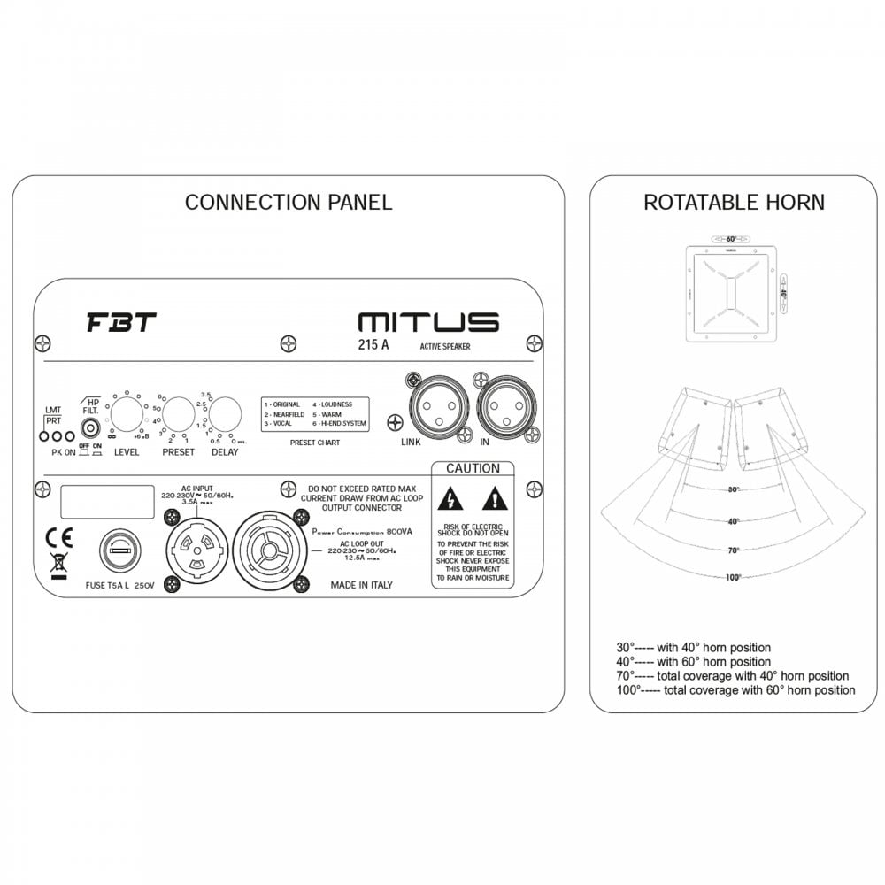 MITUS 215A Dual 15" Active Speaker