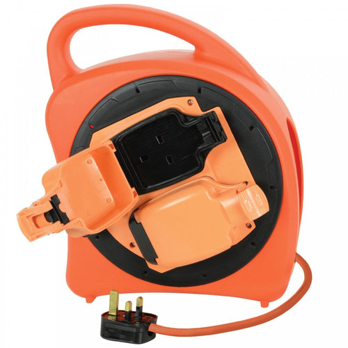 2-Gang 20m Weatherproof Garden Extension Reel