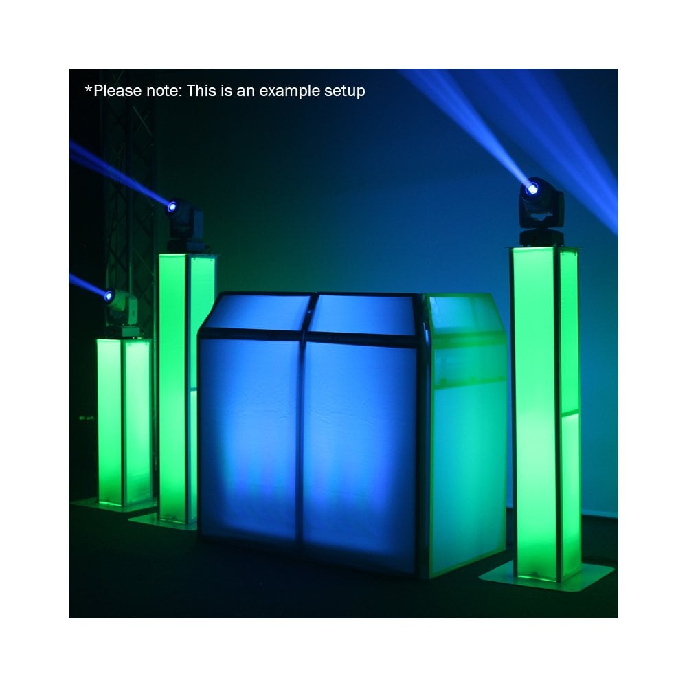 Colour Raider Lithium Battery Venue Uplighter Pack of 4 & Bag