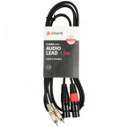 Twin Female XLR to Twin RCA Phono Plug Audio Lead 1.5, 3, 6M