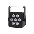 Slimline RGBW 7 x 5W Quad LED Colour Black Housing