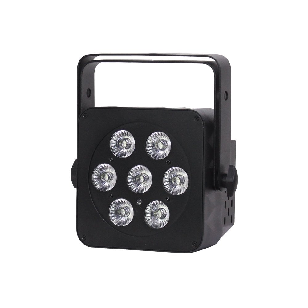 Slimline RGBA 7 x 5W Quad LED Colour Black Housing