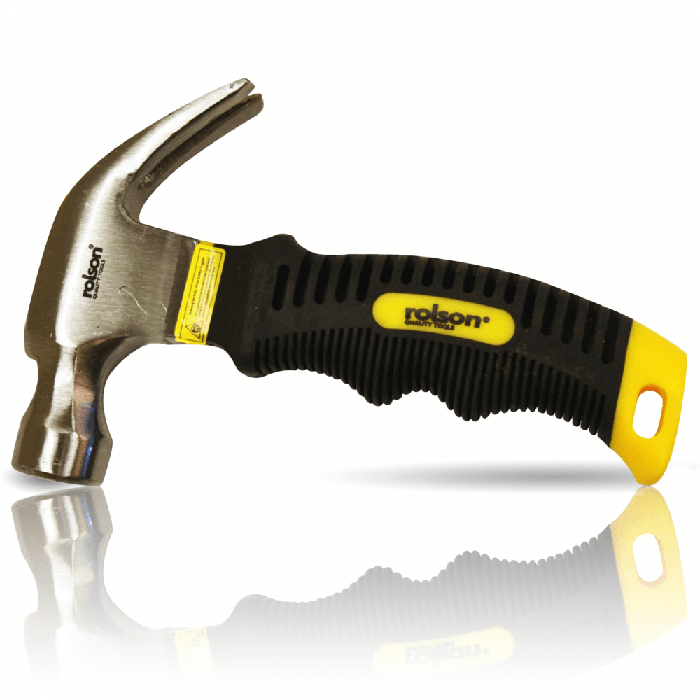 8oz Stubby Claw Hammer Magnetized Nail Holder