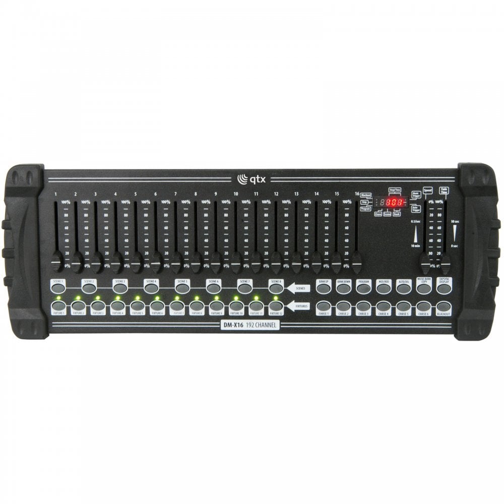 DM-X16 192 Channel DMX Controller LED Display With Midi Connection