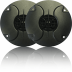 Pair of Circular 1"" Caged Silk Dome Tweeter 25w RMS 50w Peak