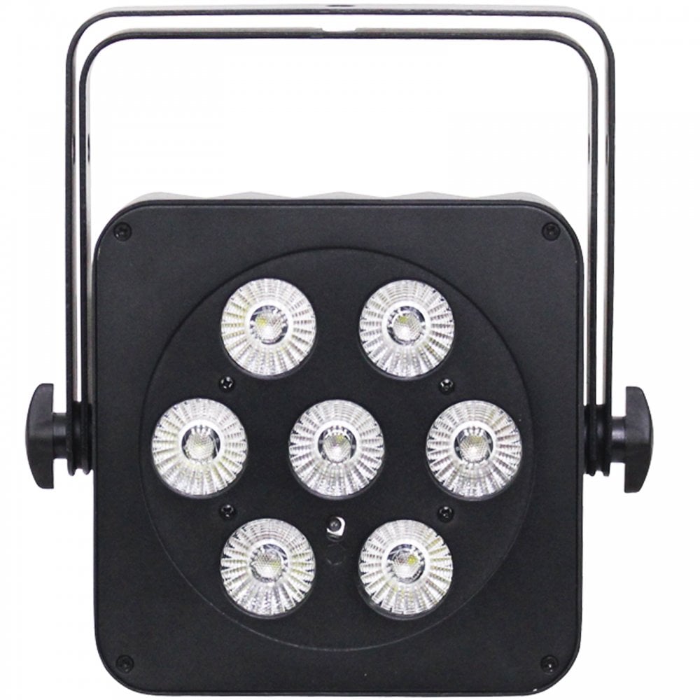 Slimline RGBW 7 x 5W Quad LED Colour Black Housing