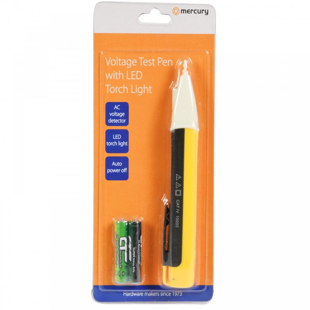 Voltage Test Pen with LED Torch Light and Auto Power Off