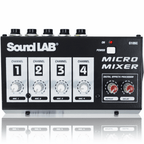 4 Channel Mono Mixer with Volume Control and Echo