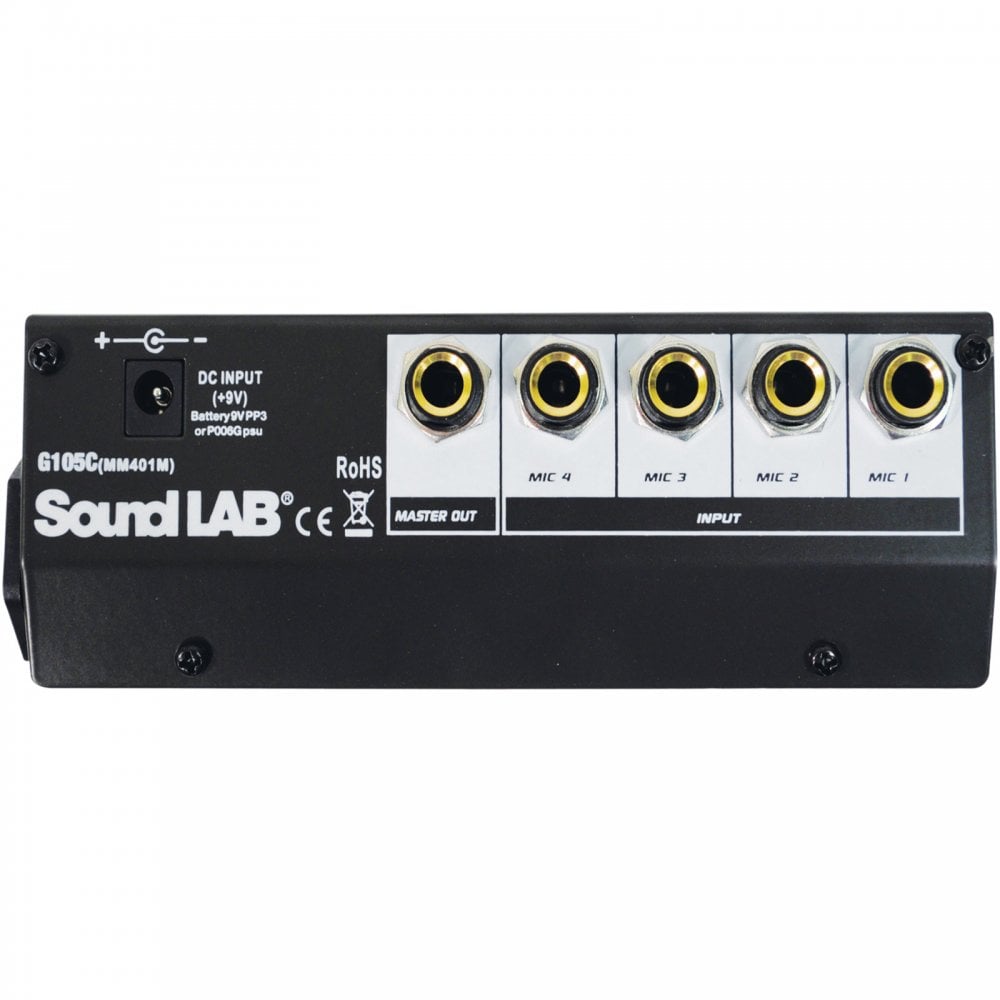 4 Channel Mono Mixer with Volume Control and Echo