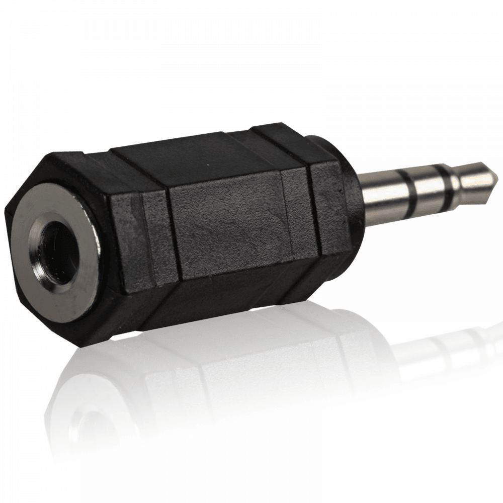 3.5mm Stereo Plug To 3.5mm Mono Socket Adaptor