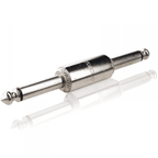 Twin Mono 6.35mm Jack Plug Coupler Adaptor