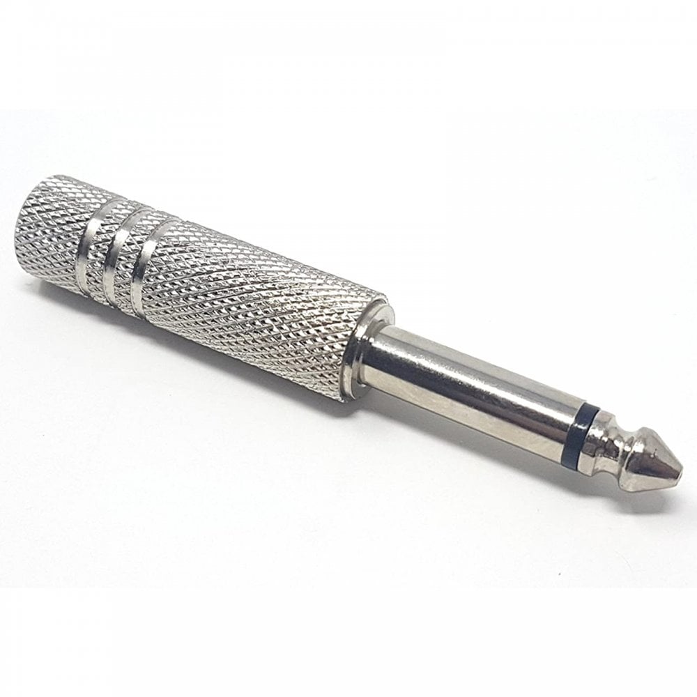 6.35mm Mono Jack to 6.35mm Stereo Socket Adaptor