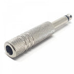 6.35mm Mono Jack to 6.35mm Stereo Socket Adaptor