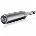 3 Pin XLR Male Plug to 6.35mm Mono Jack Plug Adaptor