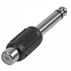 6.35mm Mono Jack Plug to RCA Phono Socket Adaptor