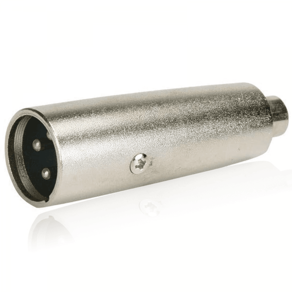 RCA Phono Socket Female to 3 Pin XLR Male Socket Adaptor