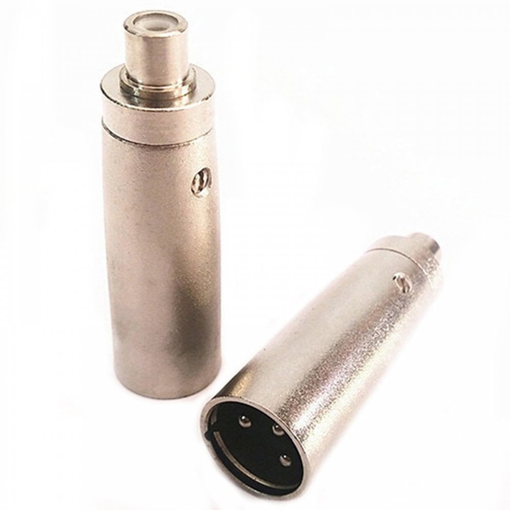 RCA Phono Socket Female to 3 Pin XLR Male Socket Adaptor