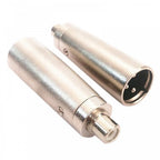 RCA Phono Socket Female to 3 Pin XLR Male Socket Adaptor