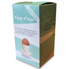 Pair of Egg Cups with Suction Base Eating Mobility Aid White