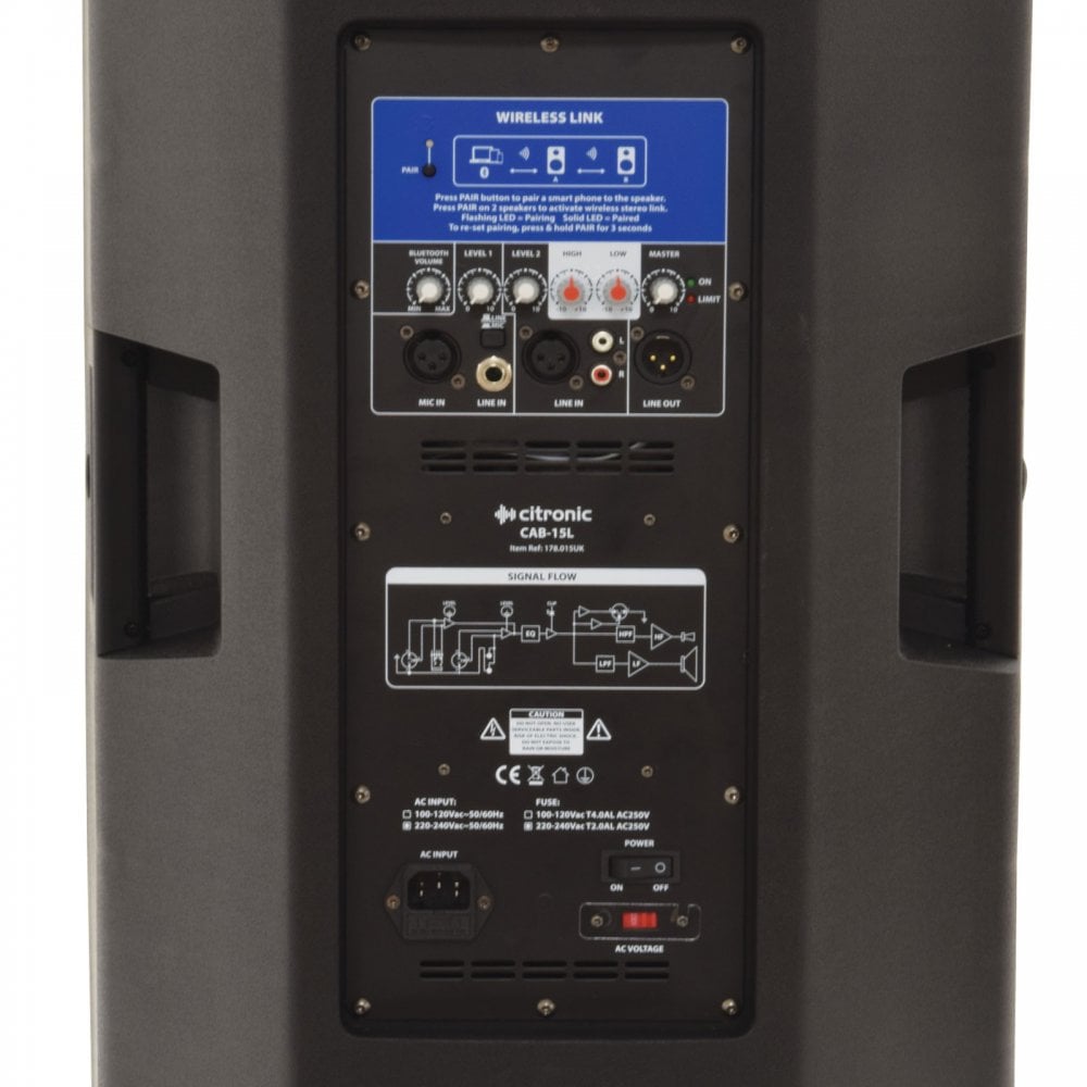15" Active Bluetooth Speakers or Monitors 1400w Peak