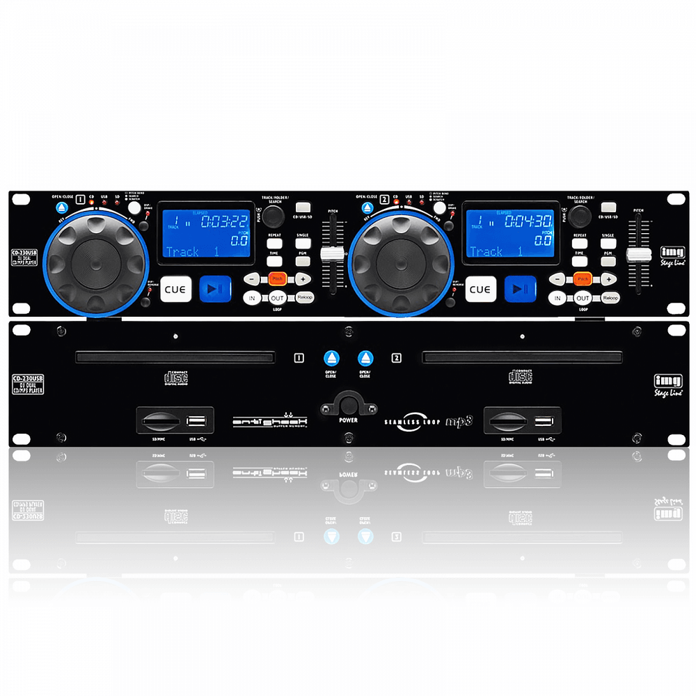 CD-230USB DJ Twin CD Player Anti Shock USB 2.0 Interface