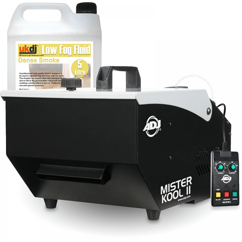 Mister Kool Low Lying Dry Ice Effect Smoke Machine + 5L Fluid