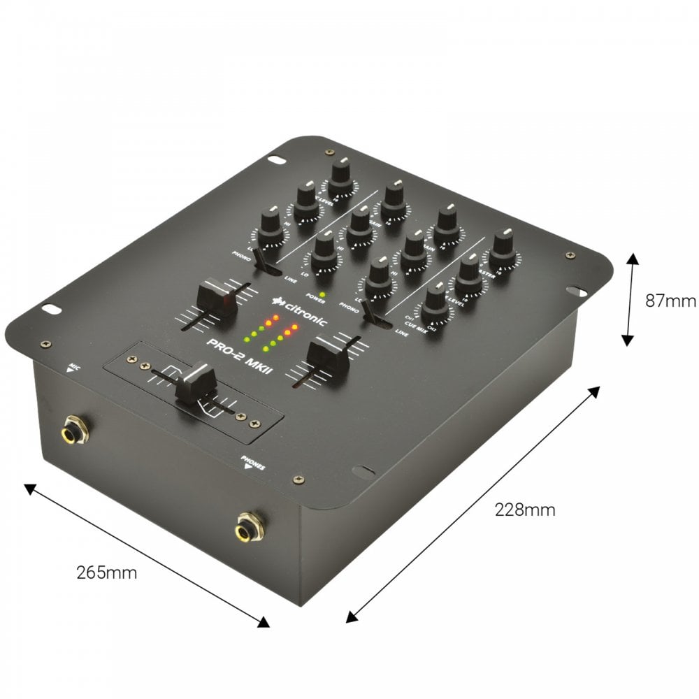 PRO2 MKII Compact Scratch Mixer with Channel EQ's