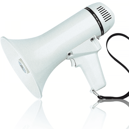 10W Loud Hailer Pistol Grip Megaphone with Volume Control